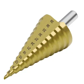 HSS Step 4-39mm Cone Drill Titanium Bit Set Coated Metal Wood Hole Cutter Gadget
HSS Step 4-39mm Cone Drill Titanium Bit Set Coated Metal Wood Hole Cutter Gadget