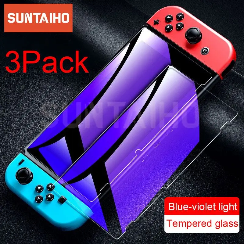 3Pcs Protector Screen Glass for Nintend Switch Tempered Protective Anti Blue Light Protection Glass Film for NS Switch Lite
3Pcs Protector Screen Glass for Nintend Switch Tempered Protective Anti Blue Light Protection Glass Film for NS Switch Lite