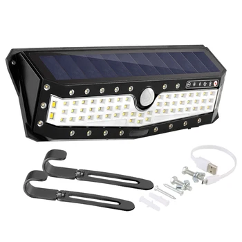 LED Ultra-BRIGHT Solar Wall Light 270 degree wide angle illumination and 120 degree detection range Waterproof USB rechargeable
LED Ultra-BRIGHT Solar Wall Light 270 degree wide angle illumination and 120 degree detection range Waterproof USB rechargeable