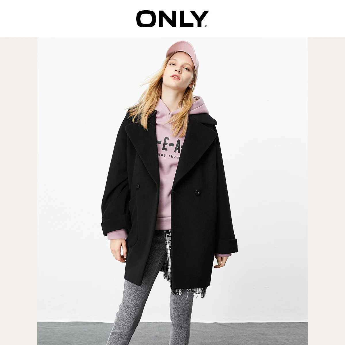 ONLY 2019 Autumn Winter Women's Loose Fit Woolen Coat | 11936T517
ONLY 2019 Autumn Winter Women's Loose Fit Woolen Coat | 11936T517