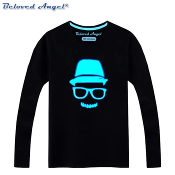 Luminous Long Sleeve T-Shirt For Boys T Shirt Christmas Teen Girl Tops Size 3-15 years Teenage Toddler Boy Tshirts
Luminous Long Sleeve T-Shirt For Boys T Shirt Christmas Teen Girl Tops Size 3-15 years Teenage Toddler Boy Tshirts