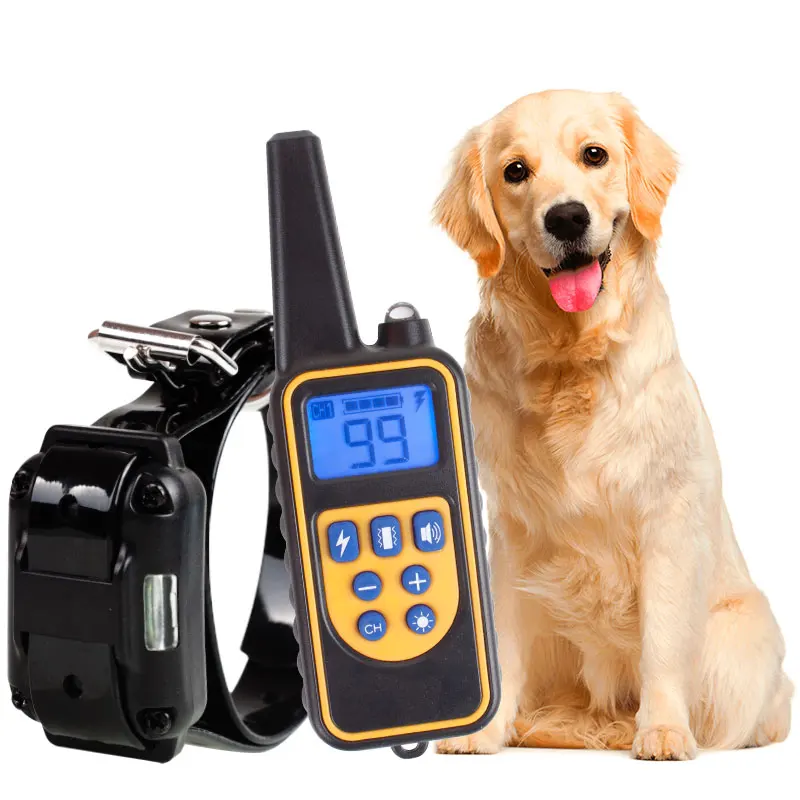 Электрический тренировочный ошейник для собак с дистанционным управлением до 800