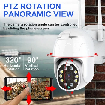 1080P PTZ IP Camera Outdoor Waterproof WIFI Wireless Camera Auto Tracking Home Security Speed Dome Camera
1080P PTZ IP Camera Outdoor Waterproof WIFI Wireless Camera Auto Tracking Home Security Speed Dome Camera