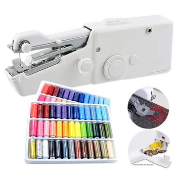 Mini Hand Sewing Machine Household Sewing Machine Electric Stitch Needlework Set for DIY Clothes Stitchin With Sewing Thread
Mini Hand Sewing Machine Household Sewing Machine Electric Stitch Needlework Set for DIY Clothes Stitchin With Sewing Thread
