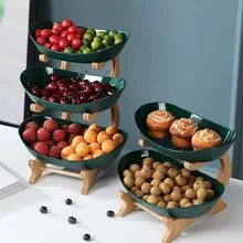 2/3 Tiers Fruit Plate with Wood Holder Snacks Candy Serving Plate Bowl Kitchen Organizer Rack Party Food Serving Display Tray
2/3 Tiers Fruit Plate with Wood Holder Snacks Candy Serving Plate Bowl Kitchen Organizer Rack Party Food Serving Display Tray