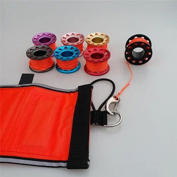 Compact Finger Reel Wreck Scuba Tech Diving Spool with 10m/98ft Orange Line Rope
Compact Finger Reel Wreck Scuba Tech Diving Spool with 10m/98ft Orange Line Rope