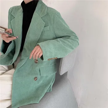 Corduroy Small Suit Female 2020 New Style Leisure Suit Spring and Autumn Korean-style Loose Mid-length Black French Coat
Corduroy Small Suit Female 2020 New Style Leisure Suit Spring and Autumn Korean-style Loose Mid-length Black French Coat