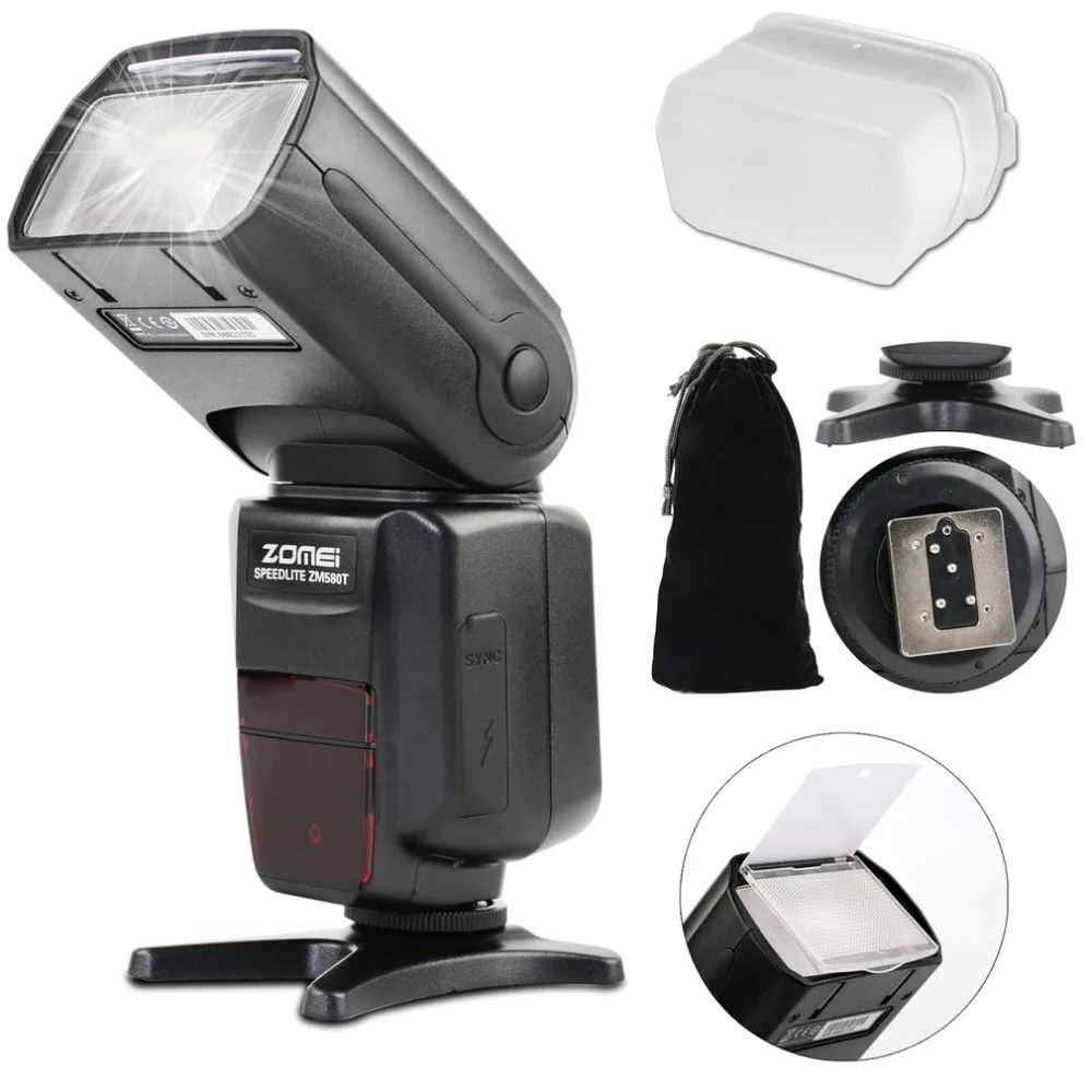 Zomei ZM-580T Auto Focus Speedlite TTL Flash Speedlite High Speed Sync Camera Flash With Radio Slave For Nikon DSRL Cameras
Zomei ZM-580T Auto Focus Speedlite TTL Flash Speedlite High Speed Sync Camera Flash With Radio Slave For Nikon DSRL Cameras