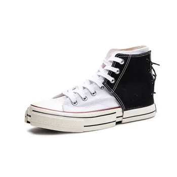 new Men High Top Canvas Shoes Lace-up Sneakers Unisex Casual Footwear Retro Deconstruction Design Stylish White Male Skate Shoes
new Men High Top Canvas Shoes Lace-up Sneakers Unisex Casual Footwear Retro Deconstruction Design Stylish White Male Skate Shoes