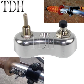 Cafe Racer Mini Switch Button Block 1" & 7/8" Handlebar Toggle Switch Button Control for Harley Dyna Chopper Scrambler Triumph
Cafe Racer Mini Switch Button Block 1" & 7/8" Handlebar Toggle Switch Button Control for Harley Dyna Chopper Scrambler Triumph