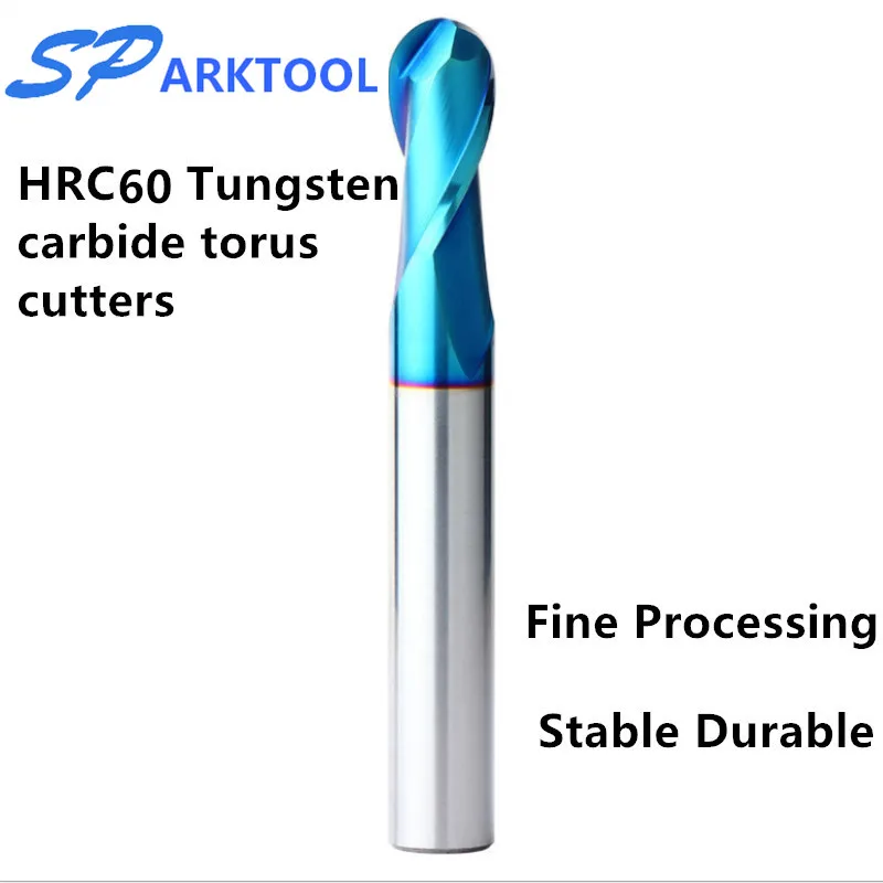 HRC60 Ball Nose cutter Carbide end mill Alloy Coating Tungsten Steel Cutting Tool 1 2 4 5 6 8 mm 2Flutes Milling Cutter CNC ma
HRC60 Ball Nose cutter Carbide end mill Alloy Coating Tungsten Steel Cutting Tool 1 2 4 5 6 8 mm 2Flutes Milling Cutter CNC ma