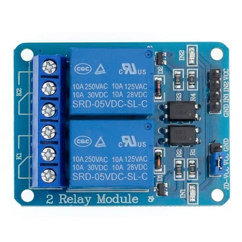 10pcs 2-channel New 2 channel relay module relay expansion board 5V low level triggered 2-way relay module
10pcs 2-channel New 2 channel relay module relay expansion board 5V low level triggered 2-way relay module
