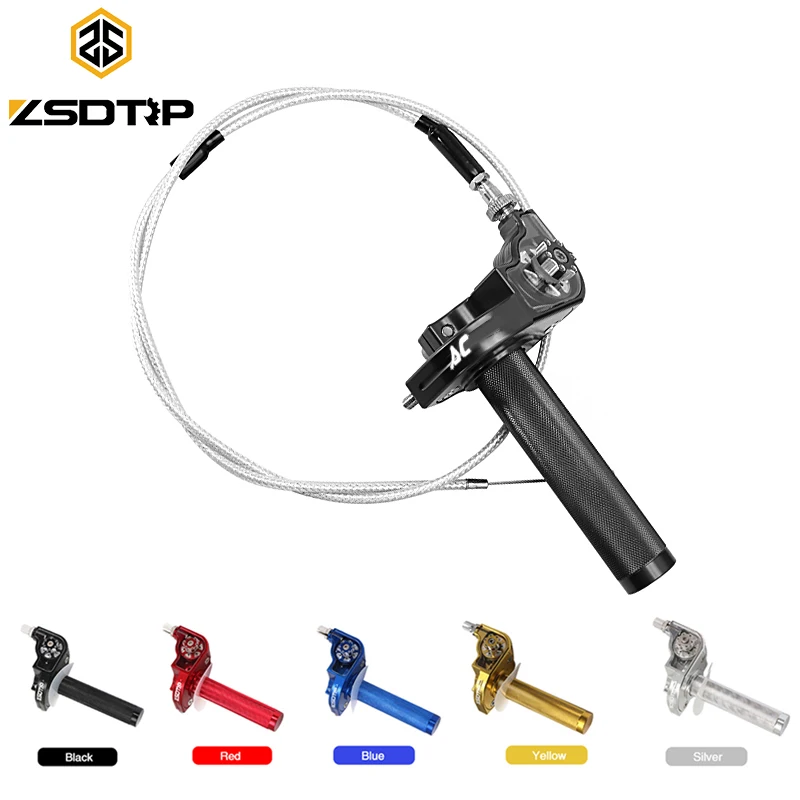 ZSDTRP Universal M10*1.5 Motorcycle Grip Adjustment Handlebar Throttle Grips 22mm CNC Aluminum Twist Throttle Grip With Cable
ZSDTRP Universal M10*1.5 Motorcycle Grip Adjustment Handlebar Throttle Grips 22mm CNC Aluminum Twist Throttle Grip With Cable