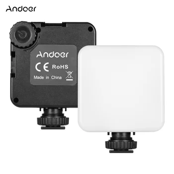 Andoer KM-72A Mini LED Video Light RGB 6W Color Fill Light Built-in Battery+Tripod Cold Shoe Type-C Charging Port for Vlogging 
Andoer KM-72A Mini LED Video Light RGB 6W Color Fill Light Built-in Battery+Tripod Cold Shoe Type-C Charging Port for Vlogging