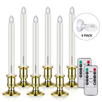 YUNLIGHTS 6pcs LED Candle Light Wireless Remote Control Light for Christmas Wedding Birthday Halloween Party
YUNLIGHTS 6pcs LED Candle Light Wireless Remote Control Light for Christmas Wedding Birthday Halloween Party
