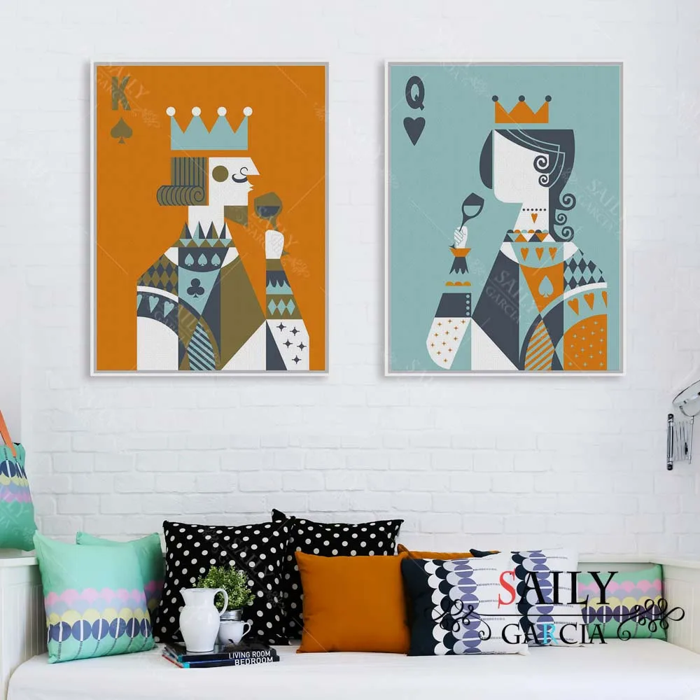 Modern Funny Poker King Queen Couple Love Poster Print A4 Wedding Wall Art Picture Hippie Home Decor Canvas Painting No Frame 
Modern Funny Poker King Queen Couple Love Poster Print A4 Wedding Wall Art Picture Hippie Home Decor Canvas Painting No Frame