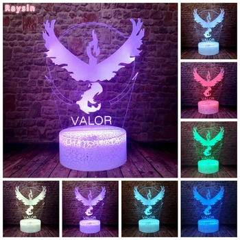 Pokemon Go Team Valor 7 Colors Change Crack Night Light LED Sleeping Bedroom Decorative Lamp Child Kids Adults Holiday Toys Gift
Pokemon Go Team Valor 7 Colors Change Crack Night Light LED Sleeping Bedroom Decorative Lamp Child Kids Adults Holiday Toys Gift