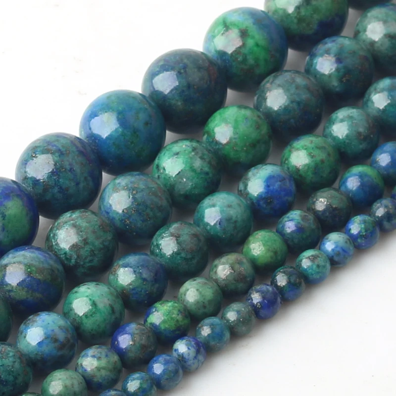 Wholesale Natural Stone Phoenix Lapis Lazuli Malachite Round Beads 4/6/8/10/12mm DIY Bracelet Necklace For Jewelry Making
Wholesale Natural Stone Phoenix Lapis Lazuli Malachite Round Beads 4/6/8/10/12mm DIY Bracelet Necklace For Jewelry Making
