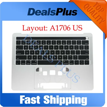 Replacement Silver Gray Grey A1706 Topcase Palmrset with US Keyboard No Touchpad For Macbook Pro Retina 13'' A1706 2016 2017
Replacement Silver Gray Grey A1706 Topcase Palmrset with US Keyboard No Touchpad For Macbook Pro Retina 13'' A1706 2016 2017