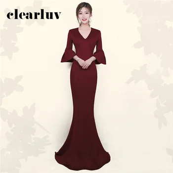 Simple Abendkleider Ruffles Evening Gown Elegant Floor Length Prom Gowns 2020 DX393-3 V-Neck Plus Size Slim Formal Mermaid Dress
Simple Abendkleider Ruffles Evening Gown Elegant Floor Length Prom Gowns 2020 DX393-3 V-Neck Plus Size Slim Formal Mermaid Dress