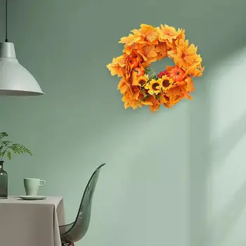 Halloween Maple Leaves SunflowerFlower Garland Home Decor Front Door Decor for Christmas Autumn Simulation Wreath Creative
Halloween Maple Leaves SunflowerFlower Garland Home Decor Front Door Decor for Christmas Autumn Simulation Wreath Creative