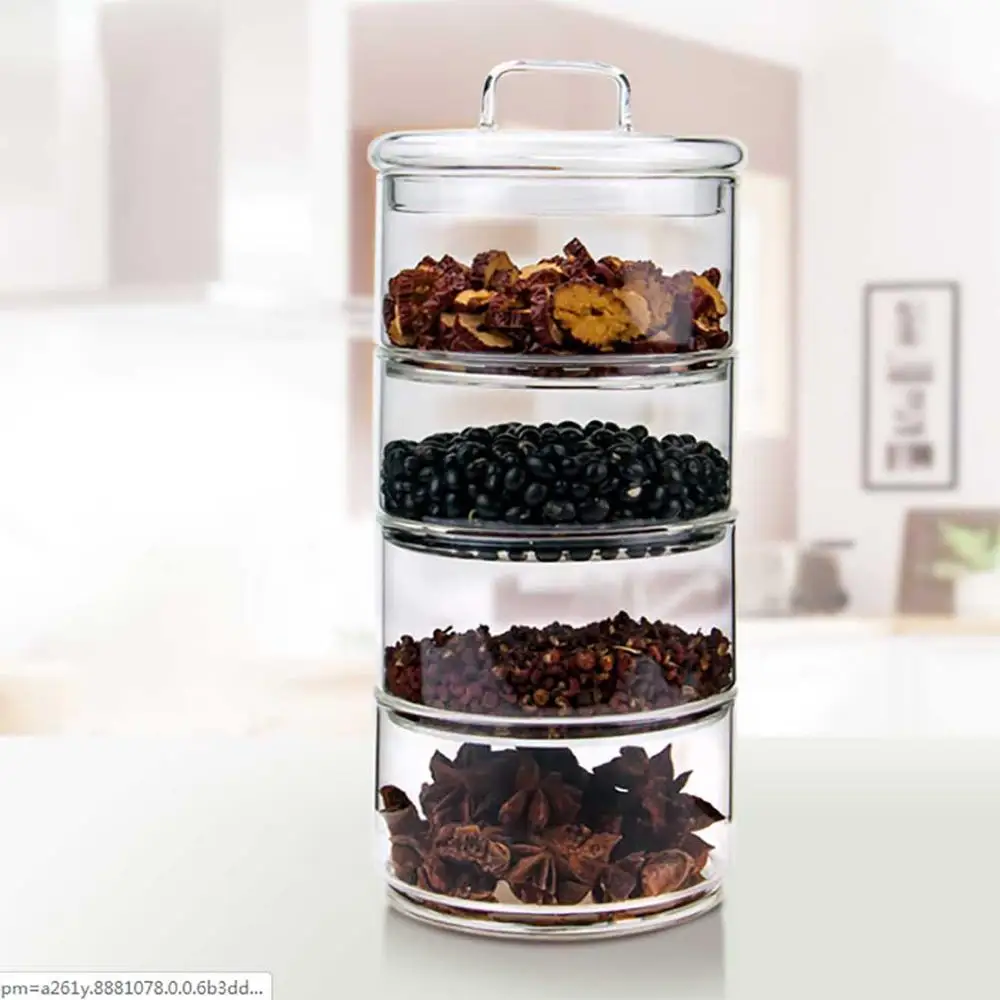 Multi Layers Glass Tea Storage Tank Stackable Snack Storage Box Sealed Grains Nuts Can Kitchen Sorting Food Storage Container
Multi Layers Glass Tea Storage Tank Stackable Snack Storage Box Sealed Grains Nuts Can Kitchen Sorting Food Storage Container