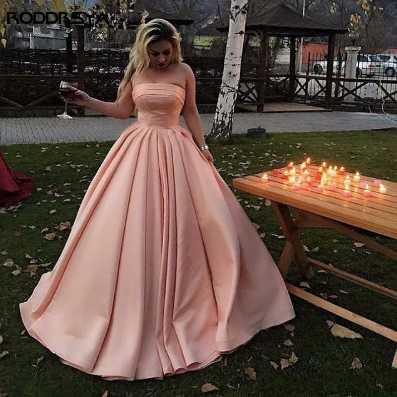 Blush Pink Evening Dresses Sexy Strapless robe de soiree Satin Floor Length Prom Dresses Abendkleider Wear Formal Dress
Blush Pink Evening Dresses Sexy Strapless robe de soiree Satin Floor Length Prom Dresses Abendkleider Wear Formal Dress