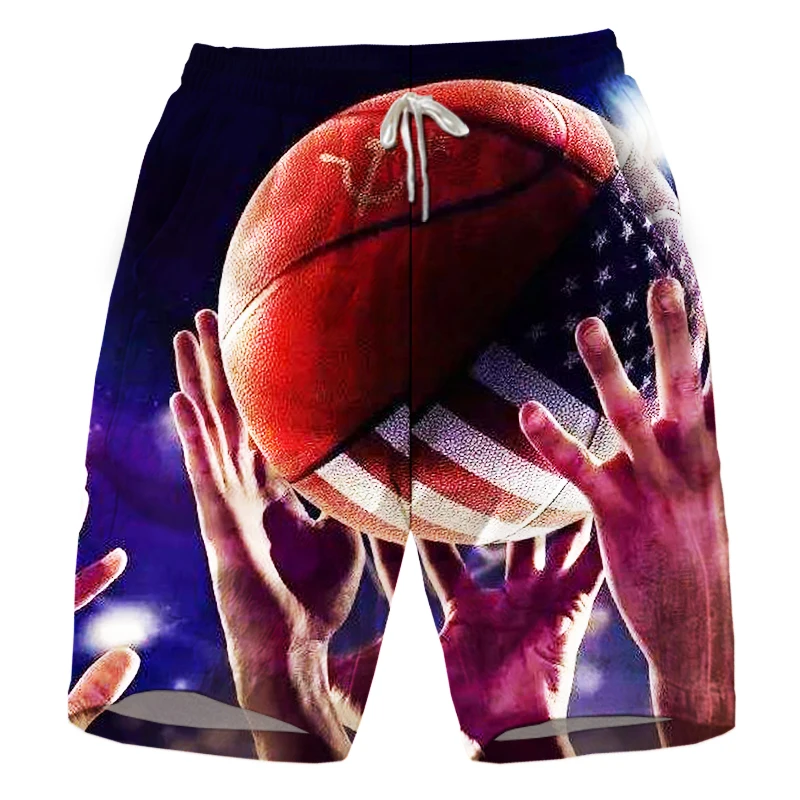 Новые стильные мужские шорты с флуоресцентным рисунком 3D | Мужская одежда