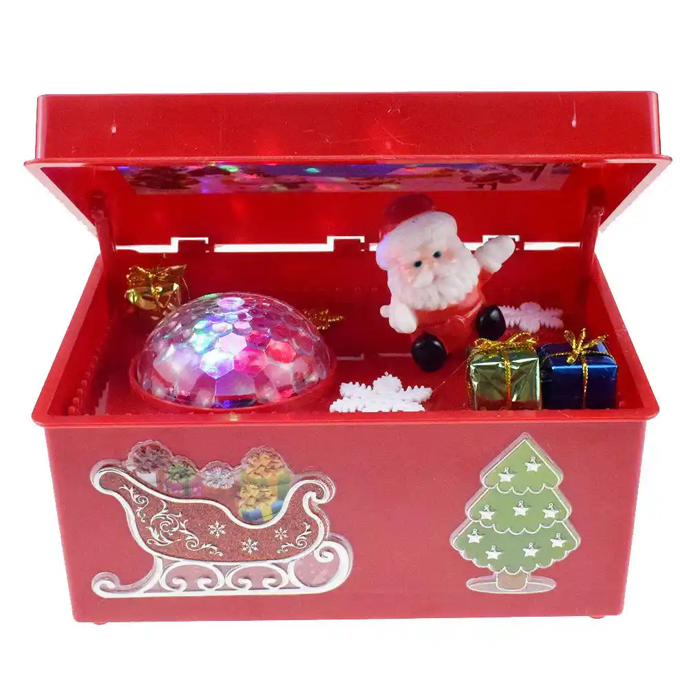 plastic music boxes merry christmas cute tree swing santa claus
