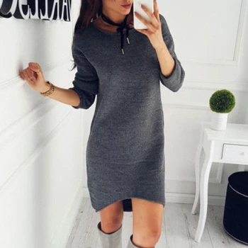 Meihuida Autumn Winter Women Casual Long Sleeve O-Neck Bottoming Loose Warm knitted Long Sweater Dress
Meihuida Autumn Winter Women Casual Long Sleeve O-Neck Bottoming Loose Warm knitted Long Sweater Dress