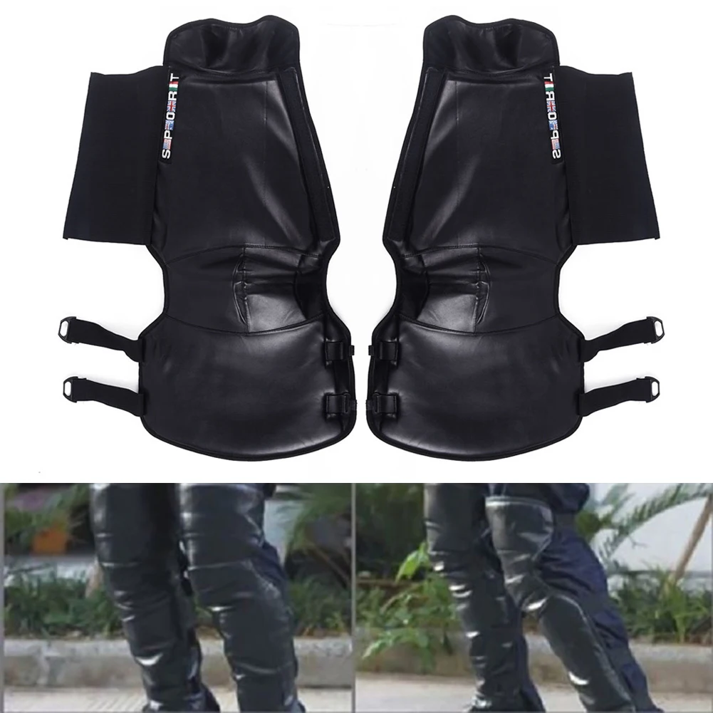New Kneecap Man Leg Leather Black For Motorcycle Biker Guard Fitting Universal Professional Practical
New Kneecap Man Leg Leather Black For Motorcycle Biker Guard Fitting Universal Professional Practical