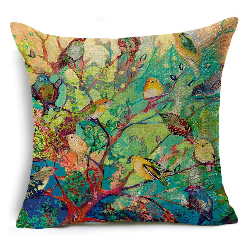 Yaapeet 1pc Painting Printed Cushion Cover Linen Pastoral Pillowcase Decorative Bird Pattern Throw Pillow Case for Living Room
Yaapeet 1pc Painting Printed Cushion Cover Linen Pastoral Pillowcase Decorative Bird Pattern Throw Pillow Case for Living Room