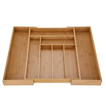 Expandable Bamboo Cutlery Storage Tidy Drawer Kitchen Organizer Compartment Rack Holder
Expandable Bamboo Cutlery Storage Tidy Drawer Kitchen Organizer Compartment Rack Holder