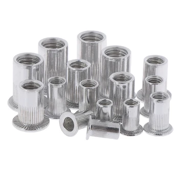 100pcs Steel Aluminum Rivet Nuts Kit Threaded Rivet Nut Inserts Rivnut Nutsert M4 M5 M6 M8 Mixed Kit Set Repairing Tools
100pcs Steel Aluminum Rivet Nuts Kit Threaded Rivet Nut Inserts Rivnut Nutsert M4 M5 M6 M8 Mixed Kit Set Repairing Tools
