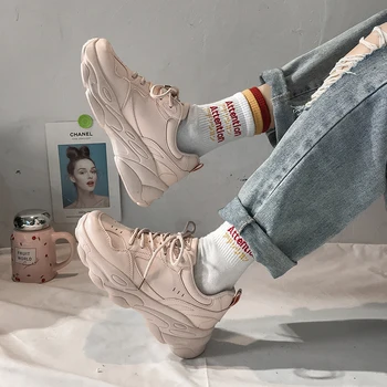 2020 New Platform Sneakers Women Stylish Thick Sole Running Shoes Height Increasing Chunky Sport Shoes Woman E14-16
2020 New Platform Sneakers Women Stylish Thick Sole Running Shoes Height Increasing Chunky Sport Shoes Woman E14-16