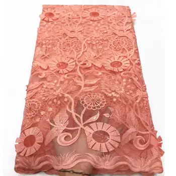 2020 Flower Embroidery Wedding Bride Fabric Unique Style French Guinea Dresses Peach Sequined Guipure Mesh Voile Lace Material
2020 Flower Embroidery Wedding Bride Fabric Unique Style French Guinea Dresses Peach Sequined Guipure Mesh Voile Lace Material