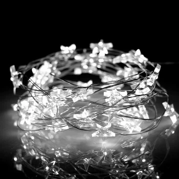 SXZM 2M 20 LED Star Garland Decorative Light Copper Wire Christmas Wedding Party Decoration LED String Fairy Lights
SXZM 2M 20 LED Star Garland Decorative Light Copper Wire Christmas Wedding Party Decoration LED String Fairy Lights