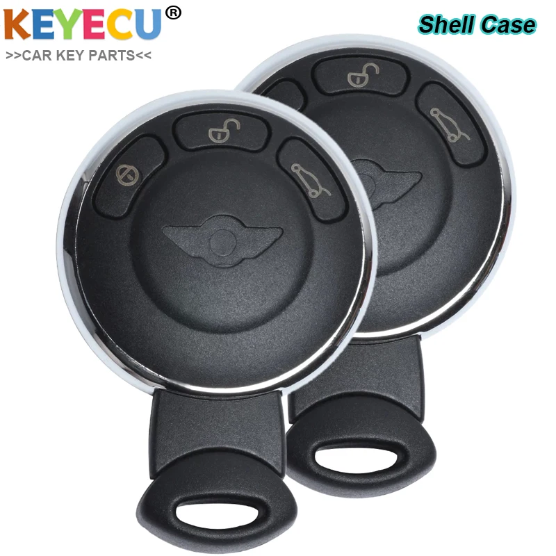 KEYECU 2PCS Smart Keyless Entry Remote Car Key Shell Case for BMW Mini Cooper R56 R57 R58 R60 R61 Fob 3 Buttons With Small | Автомобили и