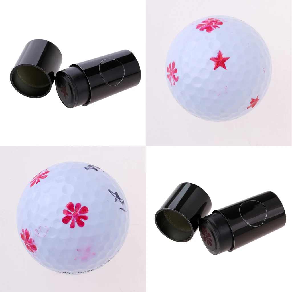 2pcs Plastic + Silicone Golf Ball Stamper Golf Marker Seal Impression Golf Ball Symbol Golfer Stamp Training Aids Flower Star 2pcs Plastic + Silicone Golf Ball Stamper Golf Marker Seal Impression Golf Ball Symbol Golfer Stamp Training Aids Flower Star