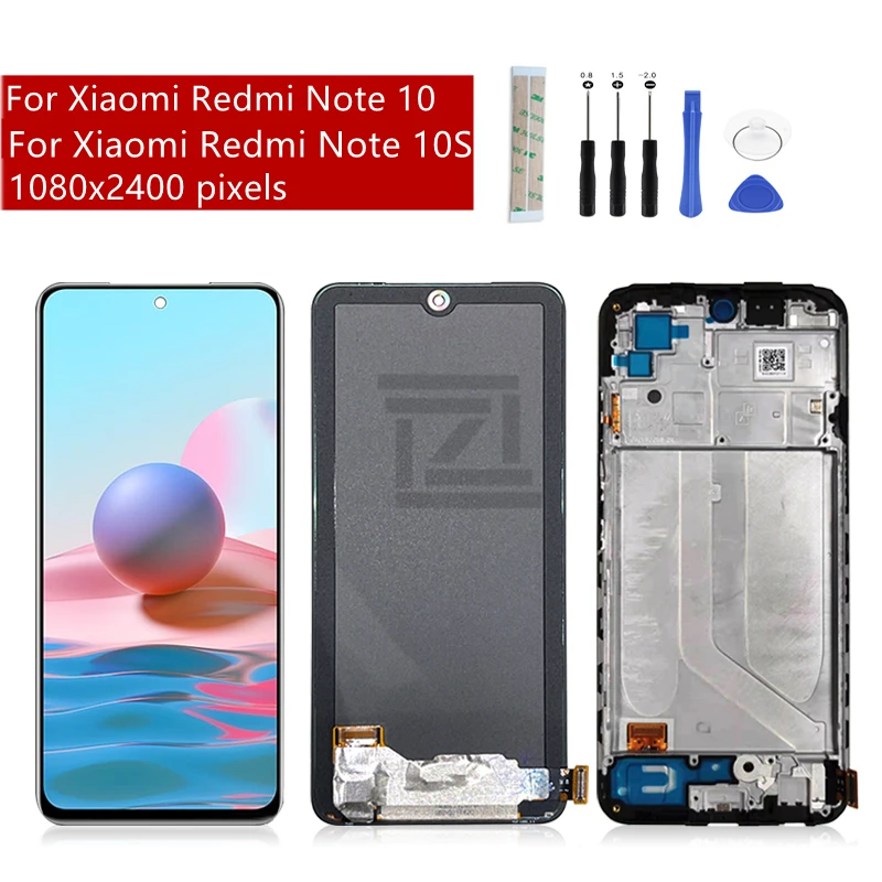 for Xiaomi Redmi note 10 lcd Display Touch Screen Digitizer Assembly For Redmi Note 10s Screen +Frame Replacement Repair Parts
for Xiaomi Redmi note 10 lcd Display Touch Screen Digitizer Assembly For Redmi Note 10s Screen +Frame Replacement Repair Parts