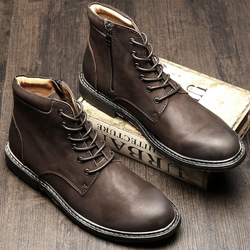 Autumn & Winter Trend Desert Boots MEN'S Short Boots Hight-top Retro Martin Boots Men's England MEN'S Leather Boots Army Boots
Autumn & Winter Trend Desert Boots MEN'S Short Boots Hight-top Retro Martin Boots Men's England MEN'S Leather Boots Army Boots