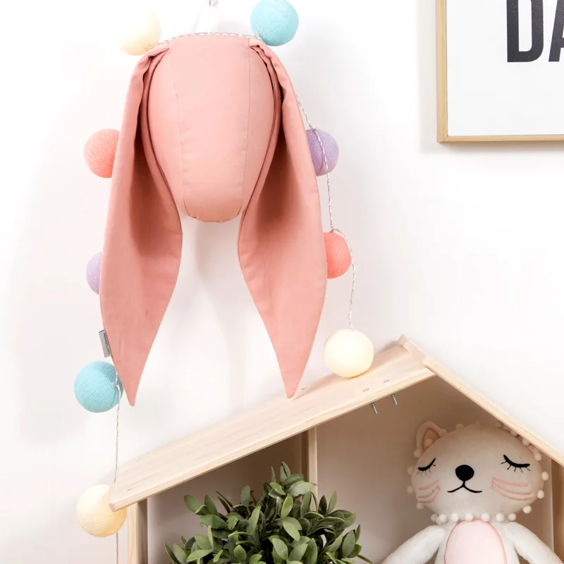 Nordic Baby Pillow Cotton Animal Rabbit Three-dimensional Cloth Animal Head Infant Newborn Decoration Children's Room Pendant
Nordic Baby Pillow Cotton Animal Rabbit Three-dimensional Cloth Animal Head Infant Newborn Decoration Children's Room Pendant