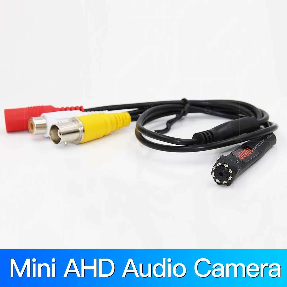 AHD Smallest Mini 1080P 2MP Wired CCTV Color Camera System Surveillance Home Security Camera With 8pcs 940nm Led with microphone
AHD Smallest Mini 1080P 2MP Wired CCTV Color Camera System Surveillance Home Security Camera With 8pcs 940nm Led with microphone