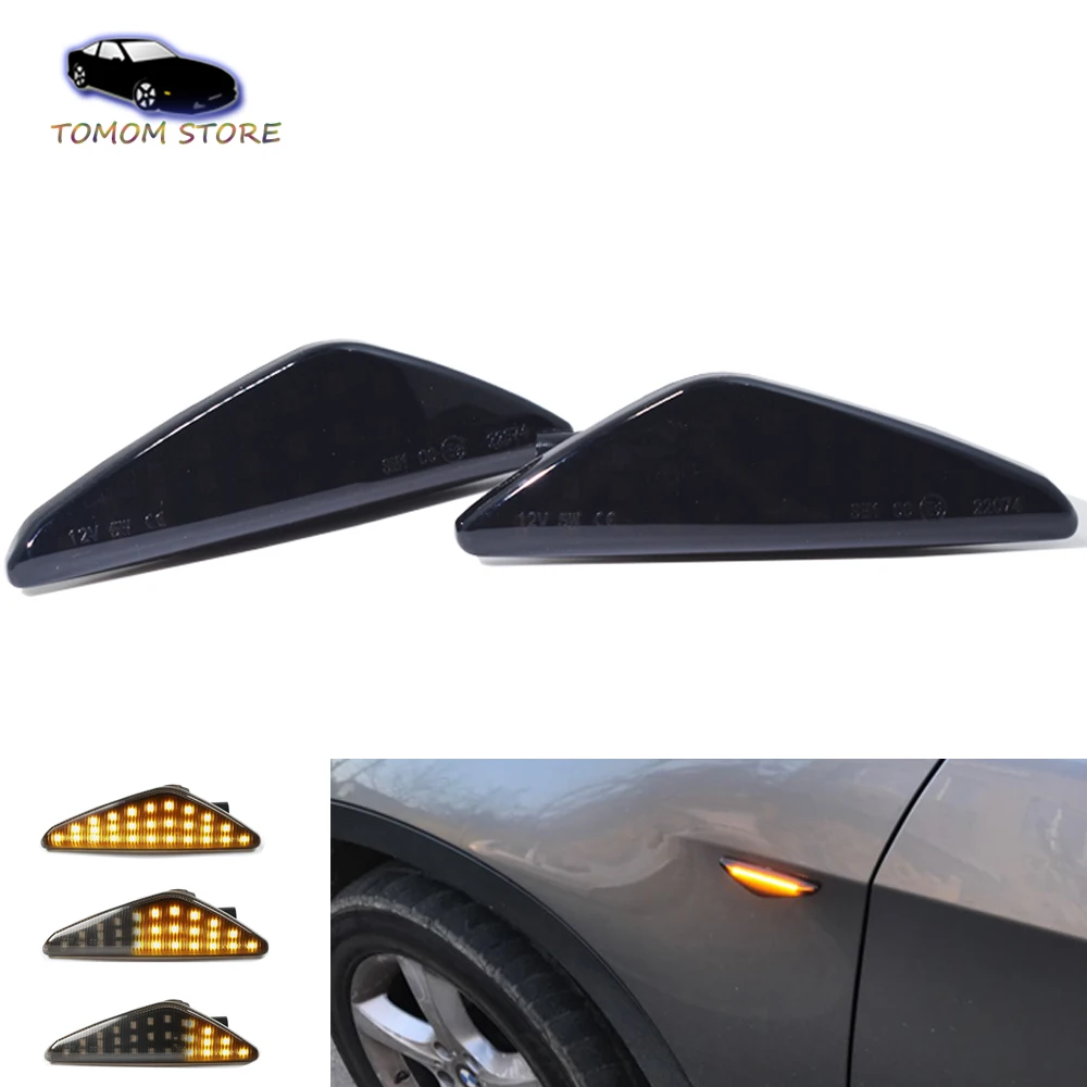 Sequential Flashing LED Side Turn Signal Indicator dynamic lights for BMW X3 X5 X6 F25 0 E71 E72 car styling
Sequential Flashing LED Side Turn Signal Indicator dynamic lights for BMW X3 X5 X6 F25 0 E71 E72 car styling