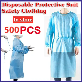 500pcs Dust-proof Surgical Gown Disposable Bandage Coveralls Isolation Clothes Labour Suit Non-woven Security Protection Clothes
500pcs Dust-proof Surgical Gown Disposable Bandage Coveralls Isolation Clothes Labour Suit Non-woven Security Protection Clothes