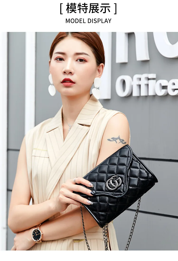 2019 Online Celebrity Bag Women's Simple Solid Color INS-Style Shoulder Square Sling Bag Fashion Textured Rhombus Chain Shoulder
2019 Online Celebrity Bag Women's Simple Solid Color INS-Style Shoulder Square Sling Bag Fashion Textured Rhombus Chain Shoulder