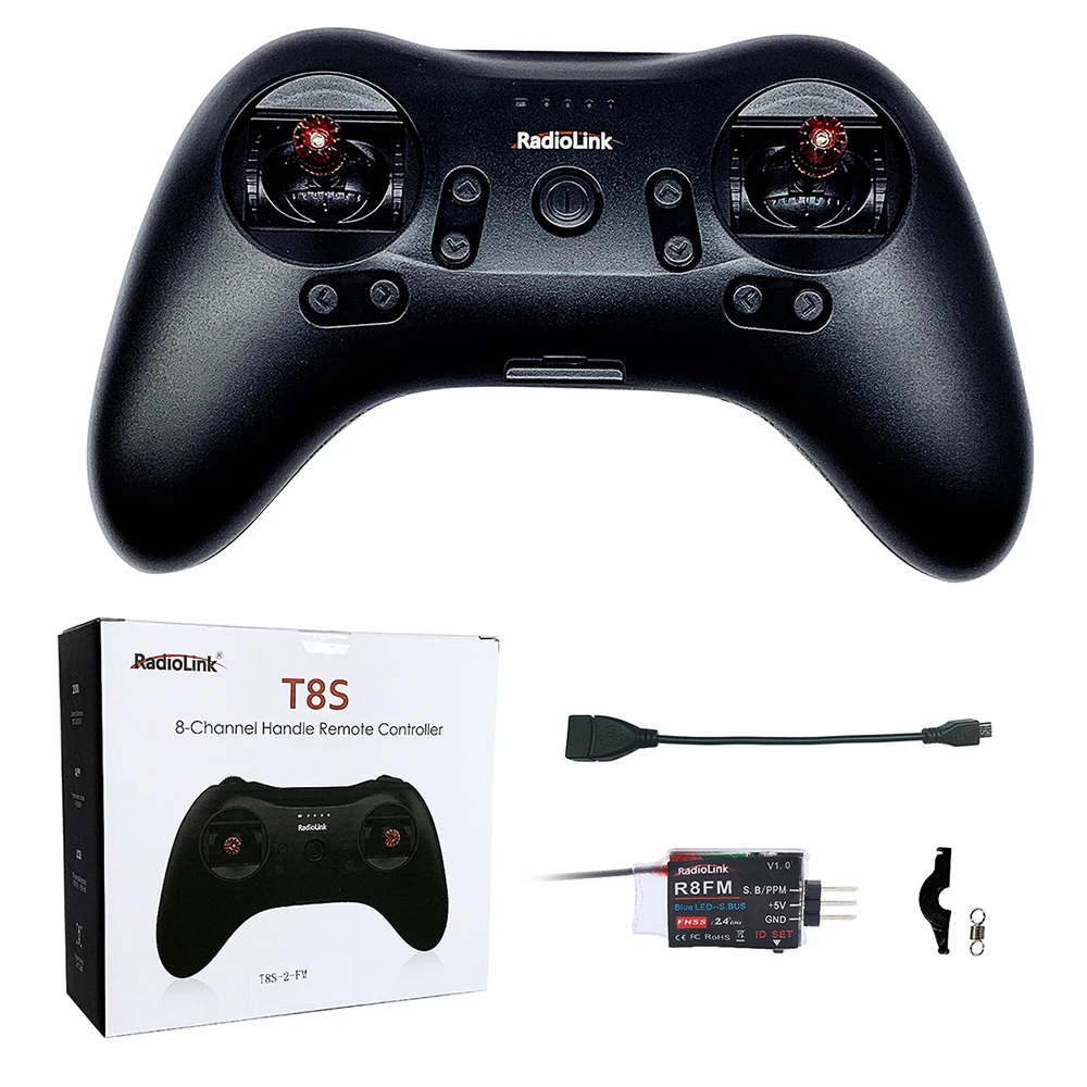 Radiolink T8S FHSS 8CH Mode 2 RC Handle Transmitter with R8FM 2.4GHz Receiver Support S-BUS PPM for RC Drone Boat Car
Radiolink T8S FHSS 8CH Mode 2 RC Handle Transmitter with R8FM 2.4GHz Receiver Support S-BUS PPM for RC Drone Boat Car