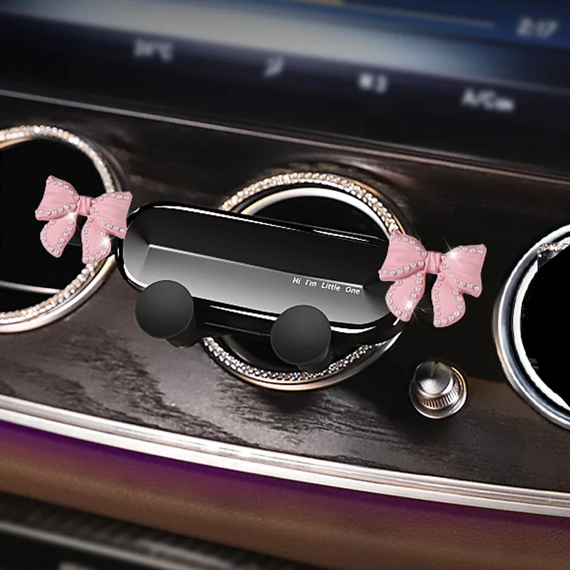 Cute Bowknot Universal Car Phone Holder Cartoon Diamond GPS Stand Gravity Bracket Auto Air Vent Clip Mount Mobile Phone Holder
Cute Bowknot Universal Car Phone Holder Cartoon Diamond GPS Stand Gravity Bracket Auto Air Vent Clip Mount Mobile Phone Holder