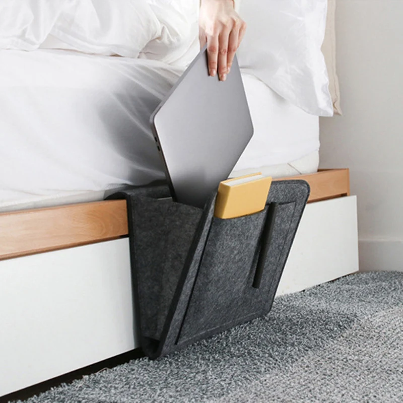 Felt Ipad Laptop Organizer Bedside Hanging Storage Bag For Book Phone ipad Large Capacity Strong Load Sofa Felt Storage Pocket
Felt Ipad Laptop Organizer Bedside Hanging Storage Bag For Book Phone ipad Large Capacity Strong Load Sofa Felt Storage Pocket