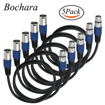 Bochara XLR Cable Male to Female M/F OFC Audio Cable Foil+Braided Shielded For Microphone Mixer Amplifier 5Pack 
Bochara XLR Cable Male to Female M/F OFC Audio Cable Foil+Braided Shielded For Microphone Mixer Amplifier 5Pack
